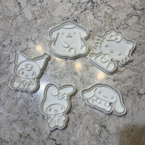 Sanrio Cookie Cutters and Stamps 3D Print